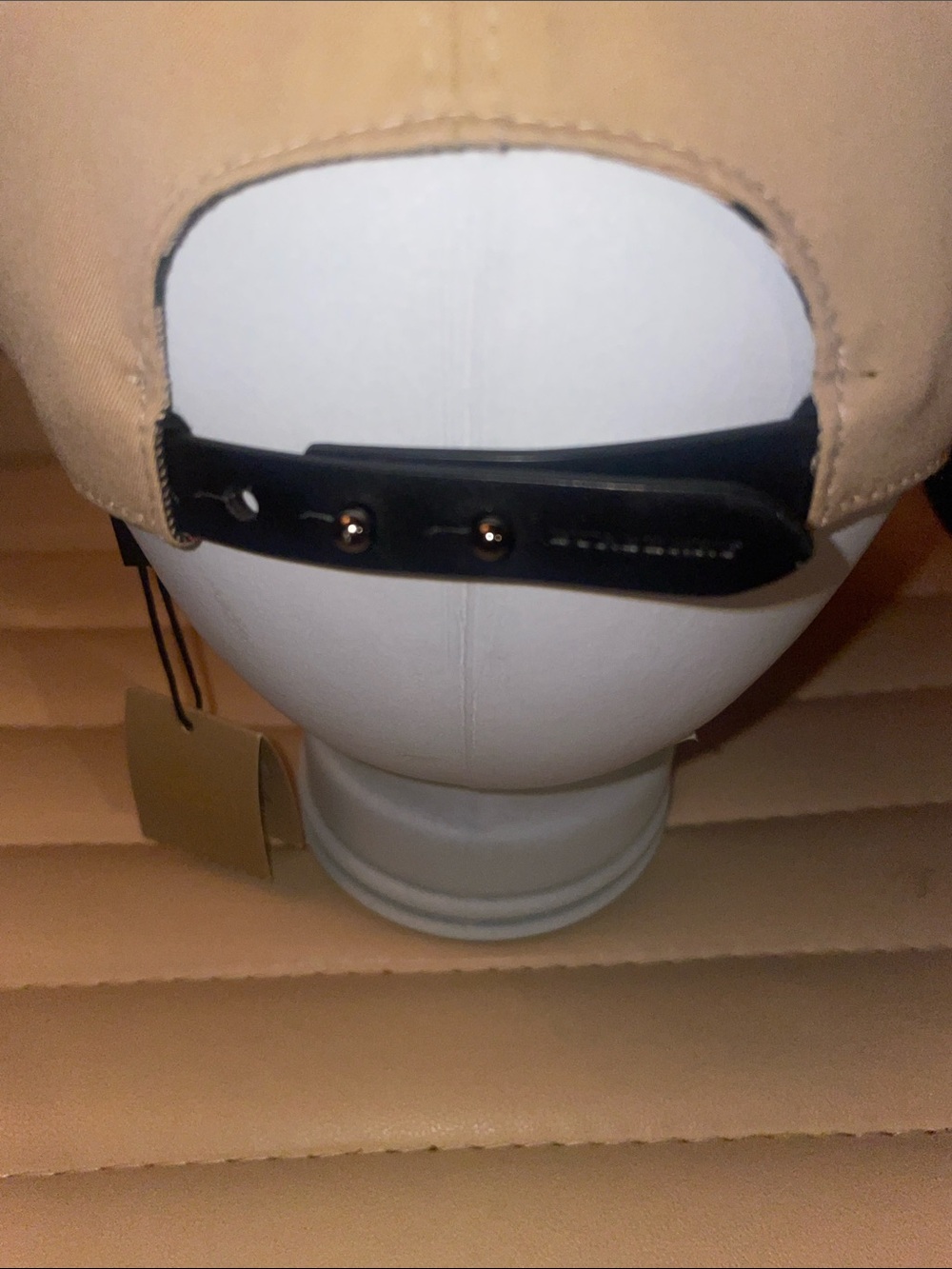 Burberry Tan Plaid Clear  Panel Baseball Cap - Picture 5 of 11